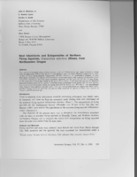 Nest lnhabitants and Ectoparasites of Northern Flying Squirrels Glaucomys sabrinus (Shaw), from Northeastern Oregon