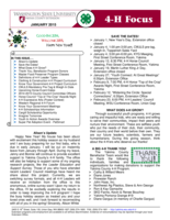 WSU Yakima County Extension 4-H Focus, January 2015