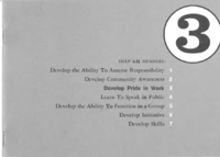 Help 4-H members: Develop pride in work