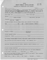 IFYE Host family application: Washington 4-H international youth exchange