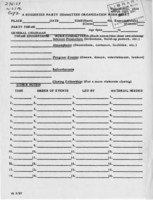 A suggested party committee organization work sheet