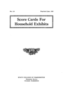 Score cards for household exhibits