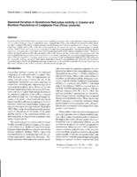 Seasonal variation in glutathione reductase activity in coastal and montane populations of lodgepole pine (Pinus contorta)