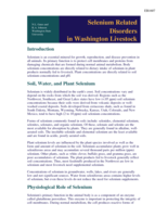 Selenium-Related Disorders in Washington Livestock