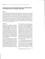 Postfire response of red alder, black cottonwood, and bigleaf maple to the Whatcom Creek fire, Bellingham, Washington