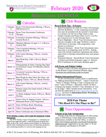 WSU Kittitas County Extension 4-H Focus, February 2020