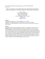 Cereal leaf beetle management with seed treatment insecticides - new and currently available products - spring wheat 2006 trials