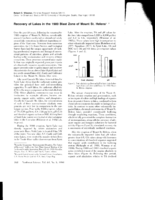 Recovery of Lakes in the 1980 Blast Zone of Mount St. Helens"