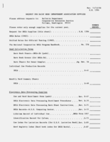 Request for Dairy Herd Improvement Association supplies