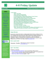 4-H Friday Update, March 15, 2019