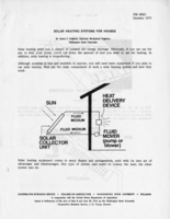 Solar heating systems for houses