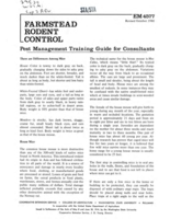 Farmstead rodent control: pest management training guide for consultants
