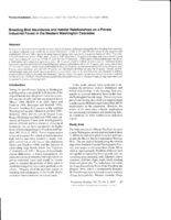 Breeding bird abundance and habitat relationships on a private industrial forest in the western Washington cascades