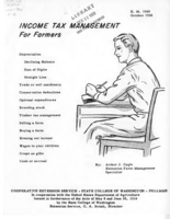 Income tax management for farmers