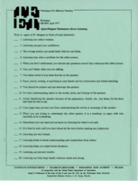 Worksheet: Agree-Disagree statements about listening