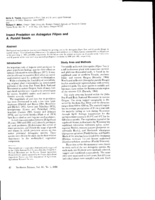 Insect Predation on Astragalus Filipes and A. Purshii Seeds