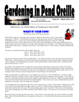 Gardening in Pend Oreille, Winter 2010-2011