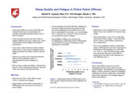 Sleep quality and fatigue in police patrol officers
