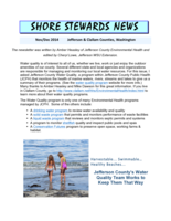 Shore Stewards News, Jefferson and Clallam Counties, WA, November/December 2014