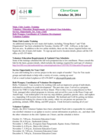 CloverGram, October 20, 2014