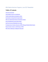 Native American Programs News, June 2017