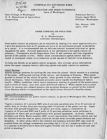 Aphid control on potatoes