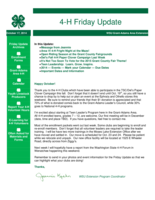 4-H Friday Update, October 17, 2014