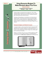 Using Enterprise Budgets To Make Decisions About Your Farm - Farming West of the Cascades