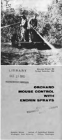 Orchard mouse control with endrin sprays