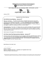 Vegetable Seed Notes, January 2016