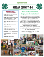 Kitsap County 4-H Newsletter, September 2018