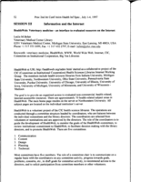 HealthWeb: Veterinary medicine - an interface to evaluated resources on the Internet