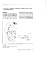 A framework of ecosystem processes for evaluating effects of dams on endangered species
