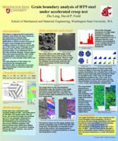 Grain boundary analysis of HT9 steel under accelerated creep test
