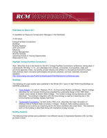 RCM News, March 2011