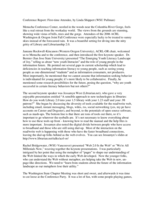 First time attendee conference report