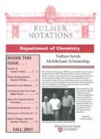 Chemistry Notations, Fall 2001