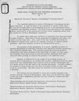 Vegetable varieties for western Washington