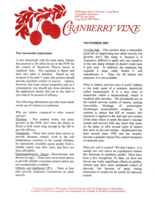 Cranberry Vine, November 2003