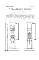 A shoe-shining cabinet