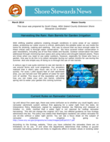 Shore Stewards News, March 2014