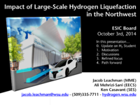 Impact of Large Scale Hydrogen Liquefaction in the Pacific Northwest