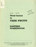 Weed control in tree fruits eastern Washington