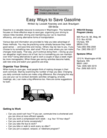 Easy Ways to Save Gasoline