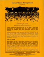 Animal waste management: Livestock waste lagoons