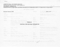 Cereals: central and eastern Washington