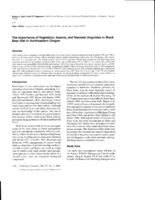 The importance of vegetation, insects, and neonate ungulates in black bear diet in northeastern Oregon