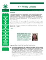4-H Friday Update, August 2, 2013