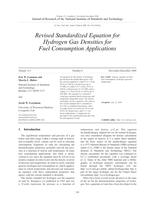 Revised Standardized Equation of State for Hydrogen Gas Densities for Fuel Consumption Applications