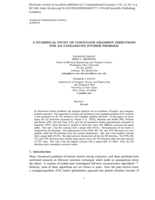A numerical study of conjugate gradient directions for an ultrasound inverse problem